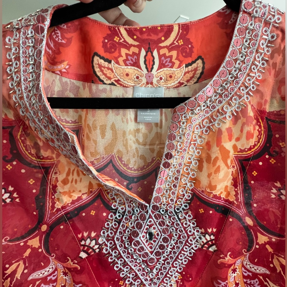 Embellished tunic coastal chic